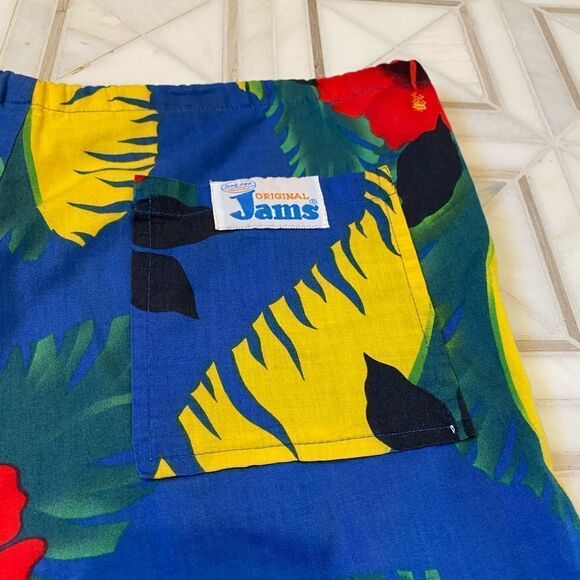 Vintage 1980s Blue Jams Shorts - Picture 2 of 9